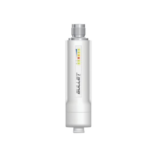 Radio airMAX Bullet-M2HP, hasta 100 Mbps, frecuencia de 2 GHz (2412 - 2472 GHz), No incluye adaptador PoE