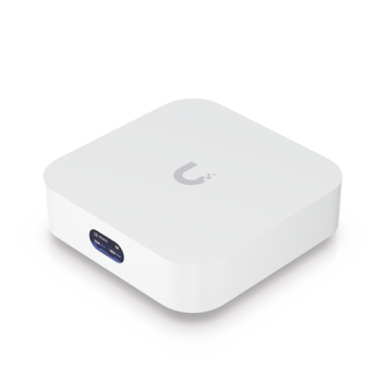 Router UniFi Ultra Express UX con WiFi 6, 1 puerto WAN GbE / 1 puerto GbE LAN. Administra hasta 4 dispositivos UniFi en modo  Gateway, o funciona como AP, hasta 50 clientes
