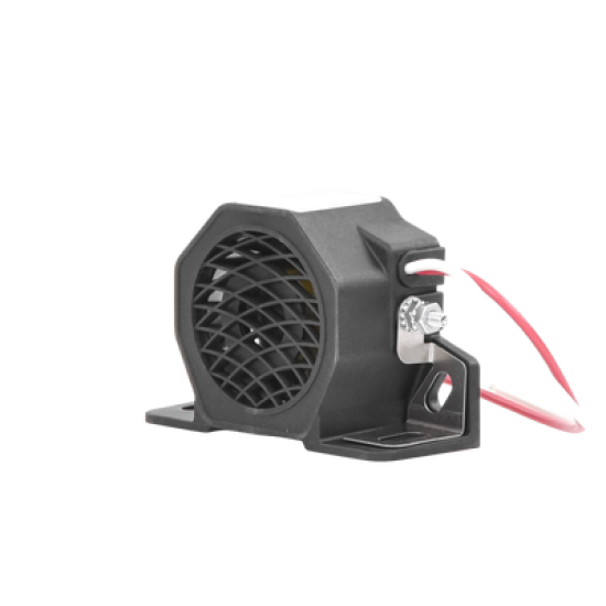 Alarma de reversa y doble tono, 12-24 Vcc, 102 dBA