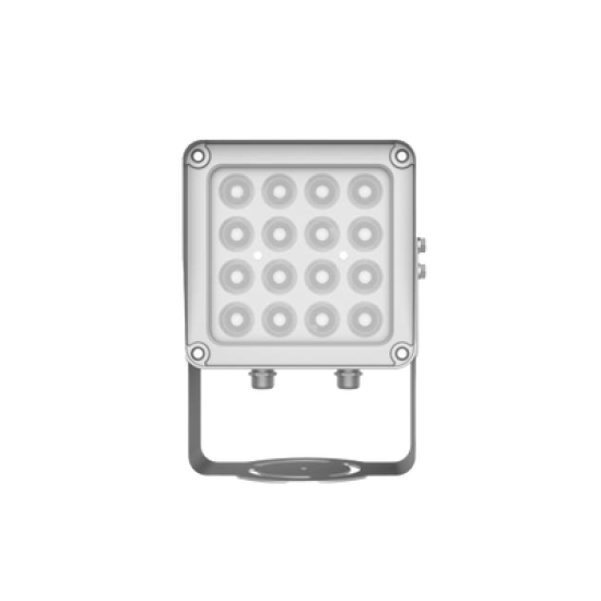 Lampara IR de Luz Continua / 16 Lámparas LED / Distancia Efectiva 16 a 25 metros / Cobertura 40° / Exterior IP66