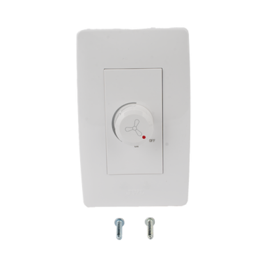 Dimmer Rotativo para Ventilador / 300 W 127 V CA / Color Blanco.