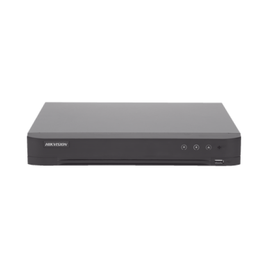 DVR 8 Canales TurboHD + 4 Canales IP / 5 Megapixel - 3K Lite / Acusense (Evita Falsas Alarmas) / Audio por Coaxitron / 1 Bahía de Disco Duro / H.265+ / Salida de Video en Full HD