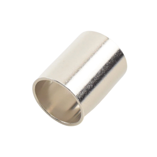 Férula-Casquillo en Chapa de Níquel para Plegar en Cables del Grupo E, I como RG-8/U, RG-213/U, LMR-400.