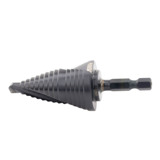 Broca Escalonada 12 en 1, de Liberación Rápida, Acanaladura en Espiral, produce Agujeros de 2-3 cm e Intermedios. 10x más Durable