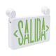 Letrero de Emergencia LED DUAL de SALIDA con Luz de Emergencia/Montaje Universal (pared, lateral o Techo)/Batería de Respaldo Incluida