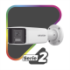 [ PROTECCIÓN ACTIVA ] Bala IP Panorámica 4 Megapixel / 2 Lentes 2.8 mm (180°) / Imagen a Color 24/7 (ColorVu) / PoE / WDR 130° / IP67 / ACUSENSE / Luz Estroboscópica y Alarma Audible / 40 mts Luz Blanca / Micro SD