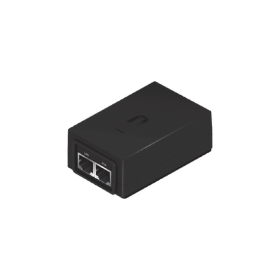 Adaptador PoE Ubiquiti de 48 VDC, 0.5 A, Fast Ethernet (10/100 Mbps)