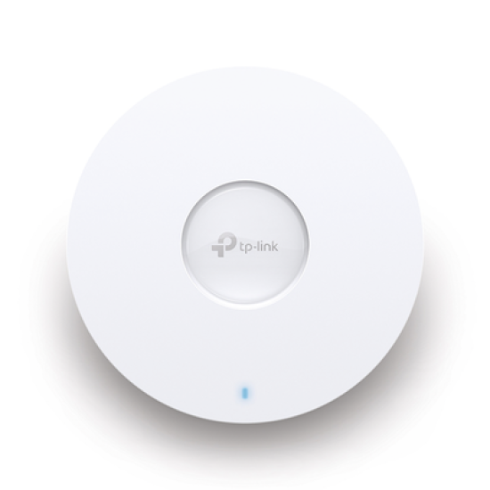 Punto de Acceso Omada / Wi-Fi 6 AX5400 MU-MIMO 4x4 /  Mesh Omada / Alta Densidad de Usuarios / Configuración por Controlador o Stand-Alone / Para Montaje en Techo/pared / Alimentación PoE+ 