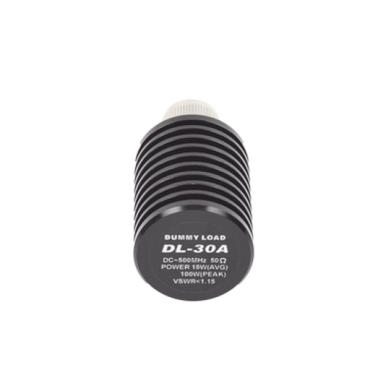 Carga Terminal Fantasma Seca de 50 Ohm, 15 Watt, DC-500 MHz, conector UHF macho (PL-259).
