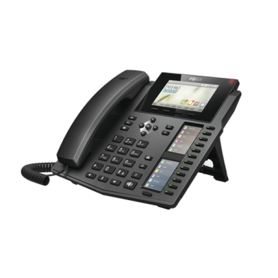 Teléfono IP empresarial para 20 líneas SIP, Voz HD, 3 Pantallas LCD a Color, 12 teclas BLF, PoE 