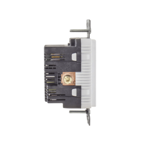Contacto Dúplex con 2 Puertos USB, 15A 125V, 2 Polos, 3 Hilos, Color Blanco. 