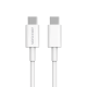 Cable USB-C a USB-C / 1 Metro / Ideal para Celulares Android / Carga Rápida 3 Amp / Carga y Sincronización de Datos / 480 Mbps / 60 Watts