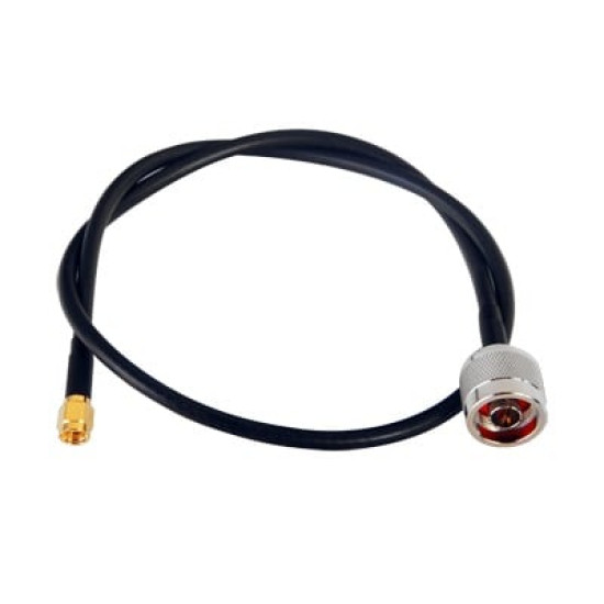Jumper de 60 cm con Cable RG-58U-SYS, Conectores N Macho a SMA Macho Inverso. Jumper de 60 cm con Cable RG-58U-SYS, Conectores N Macho a SMA Macho Inverso.