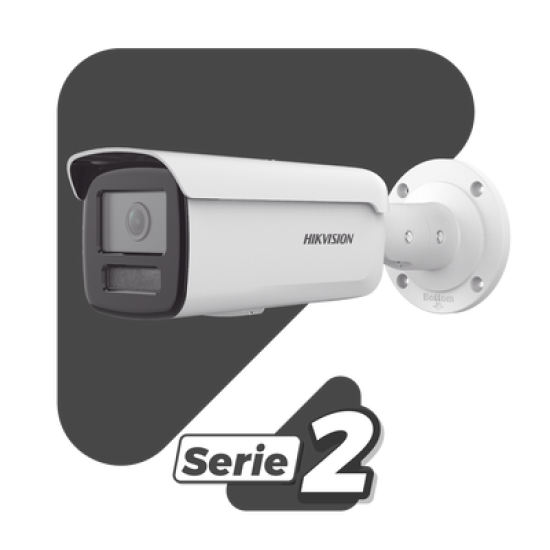 Bala IP 2 Megapixel / Lente 4 mm / 80 mts IR EXIR /Exterior IP67 / WDR 120 dB / PoE / ACUSENSE (Evita Falsas Alarmas) / MicroSD / ONVIF