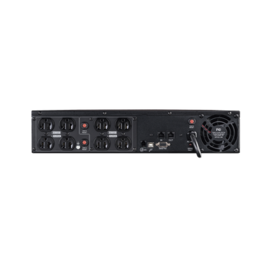 UPS de 1500 VA/1050 W, Topología Línea Interactiva, Entrada 120 Vca NEMA 5-15P, Onda Senoidal Pura, Torre o Rack 2 UR, Con 8 Tomas NEMA 5-15R