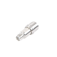 Adaptador en Línea de Bajo PIM, de Conector QMA (Quick Mate) Macho a SMA Hembra, Bronce Blanco/ Oro/ Teflón.