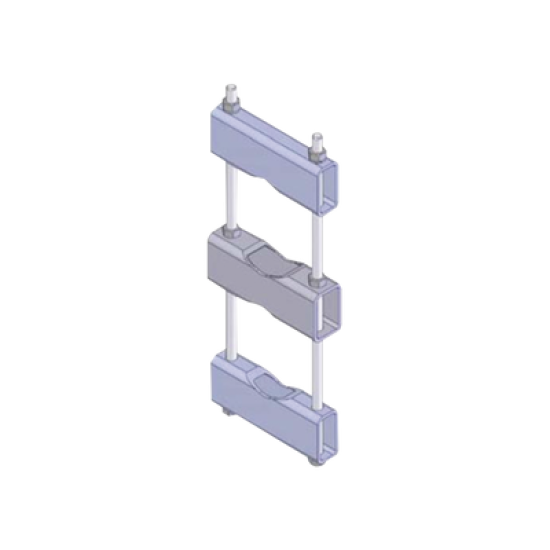 Herraje Sencillo de Montaje para Antena o Mástil con diámetros de 5 pulg. (8.89-14.13 cm.).