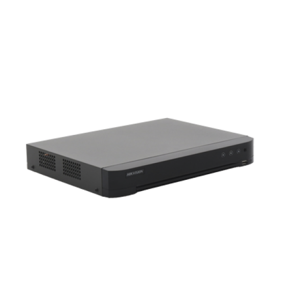 DVR 8 Canales TurboHD + 8 Canales IP / 8 Megapixel (4K) / Acusense (Evita Falsas Alarmas) / Audio por Coaxitron / 1 Bahía de Disco Duro / 8 Entradas de Alarma / 4 Salidad de Alarma / H.265+ 
