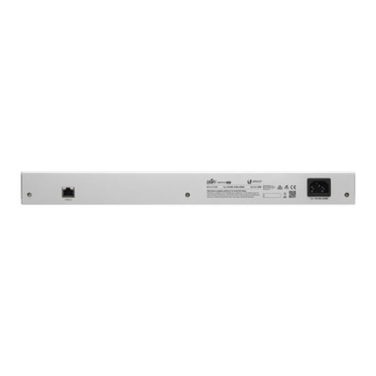 Switch PoE UniFi capa 2 Administrable de 26 puertos Gigabit (24 eth PoE y 2 SFP) 802.3 af/at / Pasivo 24V, 500 Watts, throughput de 38.69 Mpps