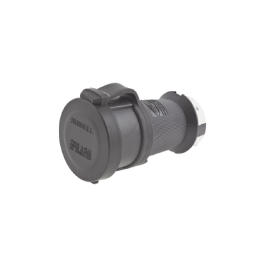 Conector Industrial con Bloqueo de Media Vuelta / 30 A 120/208 V CA / Nema L21-30R / 4 Polos 5 Hilos / Color Blanco y Negro / / Grado Industrial.