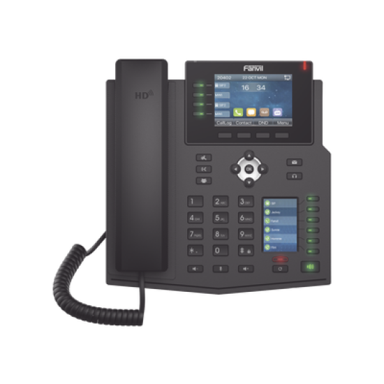 Teléfono IP Empresarial con Estándares Europeos, 16 líneas SIP con pantalla LCD a color 3.5