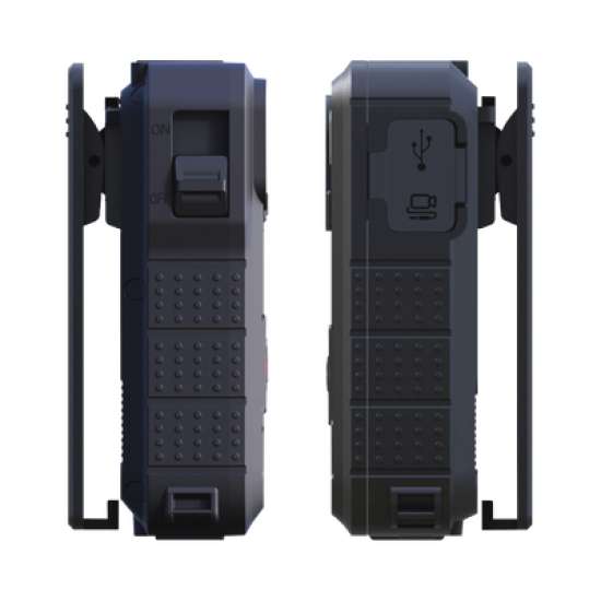 Body Camera para Seguridad, Video Full HD, Descarga de Vídeo automática con estación, Pantalla TFT con indicador de batería y memoria.