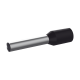 Ferrule Aislado Para Cables 16 AWG, PIN de 10 mm de Longitud, Mango Color Negro, Paquete de 500pz