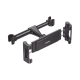 Soporte de Celular para Reposacabezas de automóvil / Compatibilidad con dispositivos de 4.7'' a 12.9'' / Ajustable de 101-144mm / Rotación de 360° / Goma Anti-Arañazos / Diseño Plegable / Anti Vibración / Aluminio + 