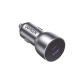 Cargador de Auto 42.5W | Puerto USB-A y USB-C | Carga Rápida | Compatible con Vehículos de 12 y 24 VCD | PD3.0 + QC3.0 | Chip Inteligente | Diseño Compacto  Mayor Eficiencia Energética | Caja de Aluminio.