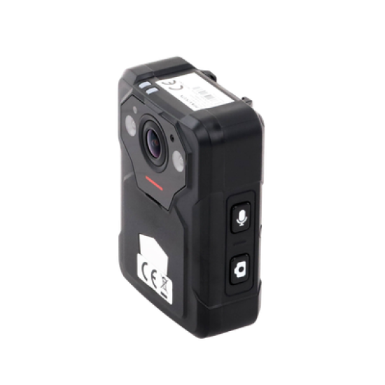 Body Camera Portátil / Grabación a 2K (4 Megapixel)  / Fotos de Hasta 40 Megapixel / IP67 / H.265 / 64 GB de Almacenamiento / Microfono Integrado / GPS