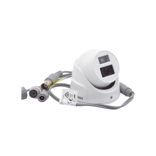 Ultra Mini Turret TURBO 2 Megapixel (1080p) / Gran Angular / Lente 2.8 mm / 20 mts IR EXIR / Exterior IP67 / 4 Tecnologías (TVI / AHD / CVBS) / dWDR / Color Blanco