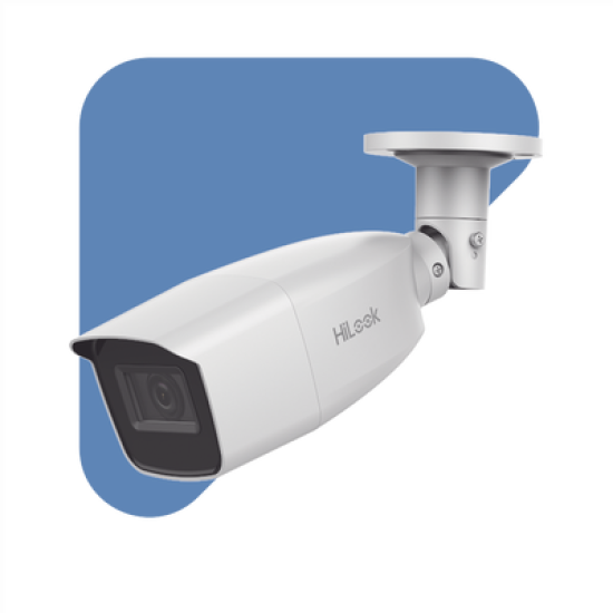 Bala TURBOHD 2 Megapíxel (1080p) / Lente Var. 2.8 a 12 mm / CLIMAS EXTREMOS / IR EXIR Inteligente 40 mts / Exterior IP66 / TVI-AHD-CVI-CVBS / dWDR