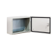 Gabinete de Acero IP66 Uso en Intemperie (500 x 300 x 300 mm) con Placa Trasera Interior Metálica y Compuerta Inferior Atornillable (Incluye Chapa y Llave T). Ideal para Centros de Carga y Tableros de Control