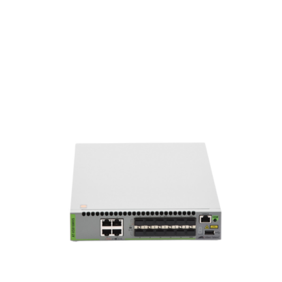 Switch Capa 3 Stackeable 10 Gigabit , 12 puertos SFP/SFP+ 10G y 4 puertos 100/1000/10G Base-T (RJ-45)