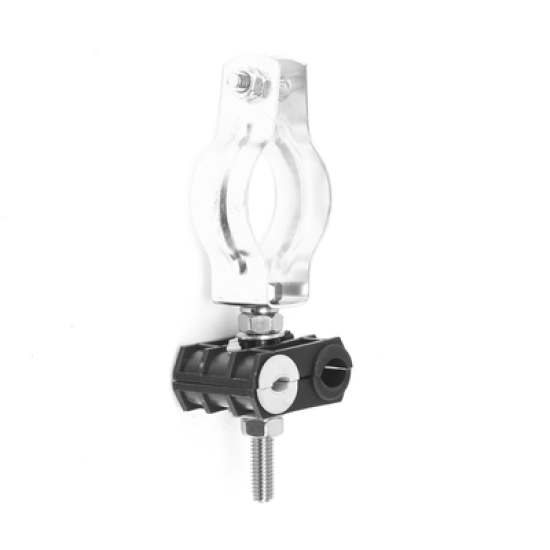 KIT de Un Sujetador de plástico para dos cables de 6 a 8 mm con todo y hardware de instalación en tubos de 1 1/4 in