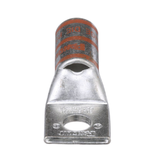 Terminal de Compresión de Cobre con Orificio 3/8 in, para Cable 3/0 AWG. 10 Pz