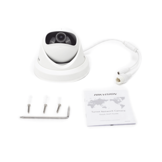Turret IP 4 Megapixel / Serie PRO + / Panorámica 180° / 10 mts IR / Lente 1.68 mm / WDR / PoE / Uso en Interior 