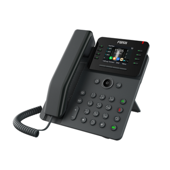 Teléfono IP Wi-Fi Empresarial,Bluetooth, 12 líneas SIP, pantalla a color 2.8