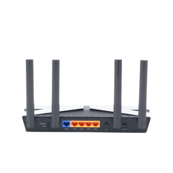 Router WiFi 6 doble banda AX 3000 Mbps /  MU-MIMO y OFDMA / 1 Puerto WAN 10/100/1000 Mbps / 4 Puertos LAN 10/100/1000 Mbps / 4 Potentes Antenas.