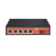 Controlador Solar de 5A con Switch PoE /  1 Puertos Gigabit PoE 802.3 bt / 2puertos PoE 802.3 af/at con 2 Puertos PoE Pasivo 24 Vcc / 1 Puerto SFP / No administrable