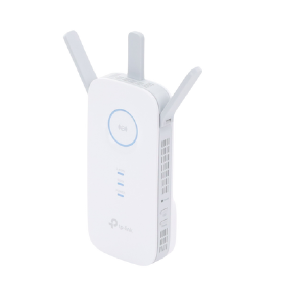 Repetidor / Extensor de Cobertura WiFi AC, 1750 Mbps, doble banda 2.4 GHz y 5 GHz, con 1 puerto 10/100/1000 Mbps, 3 antenas externas