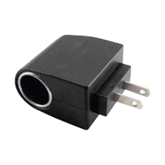 Convertidor de Corriente de 110 / 240 Vca a 12 Vcc / 500 mAh con enchufe para encendedor de cigarrillos.