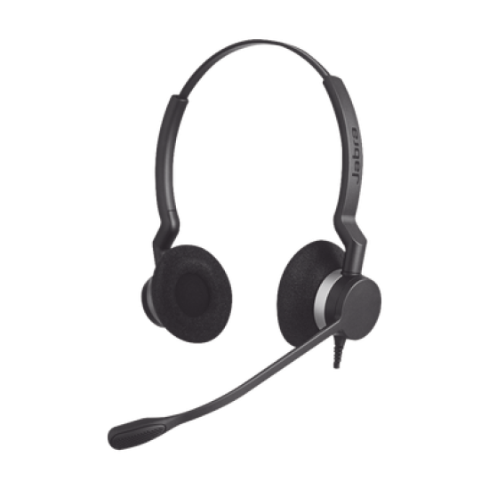Jabra Biz 2300 Duo con cable Quick Disconnect de alta durabilidad (2309-820-105)