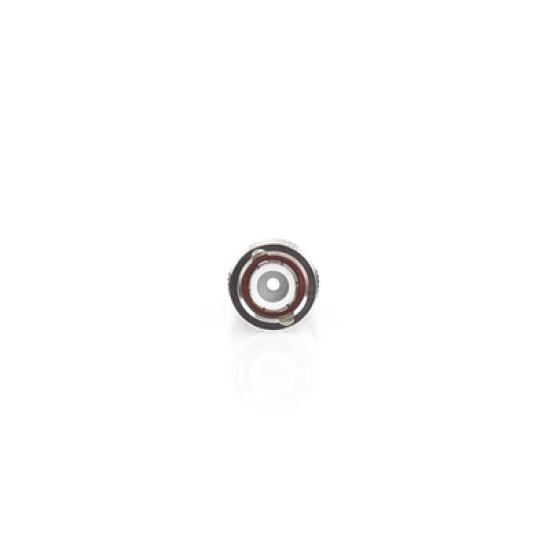 Conector BNC Macho de Anillo Plegable para Cable LMR-195, RG-58/U, RG-142, Níquel/ Oro/ Teflón.