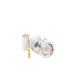 Conector BNC Macho de Anillo Plegable para Cable LMR-195, RG-58/U, RG-142/U, Plata/Oro/Teflón.