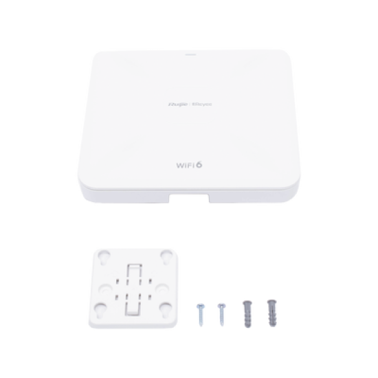 Punto de Acceso Wi-Fi 6 para Interior, se Instala en Techo o Pared, hasta 512 Usuarios y 3.2 Gbps, Doble Banda 802.11ax MU-MIMO 4x4