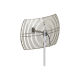 Antena Rejilla direccional, Ganancia 24 dBi, Dimensiones (90 x 60 x 38 cm), rango de frecuencia (2300-2500 MHz).