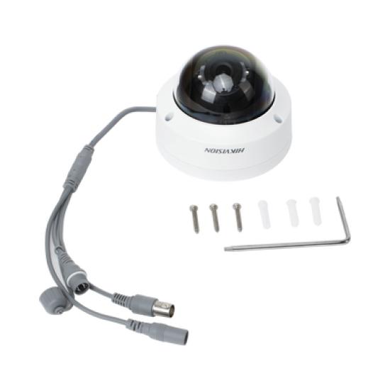 Domo TURBOHD 4K (8 Megapixel) / Gran Angular 102º / Lente 2.8 mm / Exterior IP67 / IK10 / IR EXIR 30 metros / TVI-AHD-CVI-CVBS / dWDR