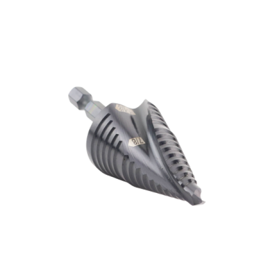 Broca Escalonada 12 en 1, de Liberación Rápida, Acanaladura en Espiral, produce Agujeros de 2-3 cm e Intermedios. 10x más Durable