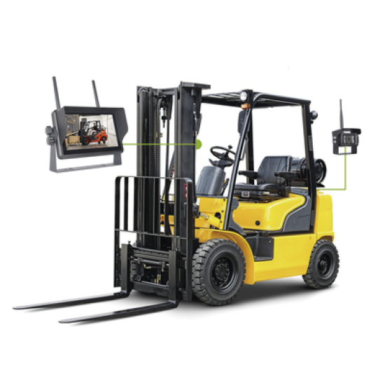 Sistema Profesional Inalámbrico de Cámara de Reversa Infrarroja y Monitor Touch de 7
